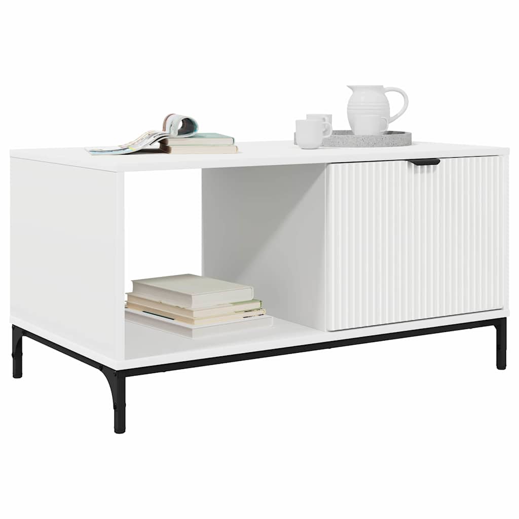 Couchtisch Weiß 90 x 49 x 46 cm Holzwerkstoff