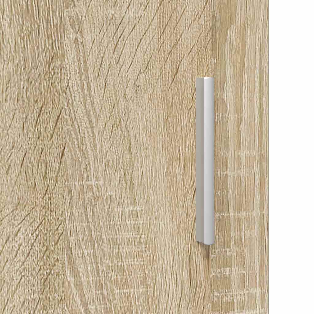 Wandmontierter Schrank mit Regal Sonoma-Eiche 55 x 29 x 100 cm