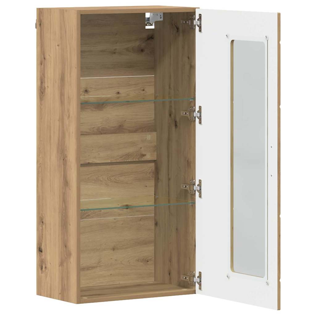 Wandmontierter Schrank mit Regal Artisan-Eiche 55 x 29 x 100 cm