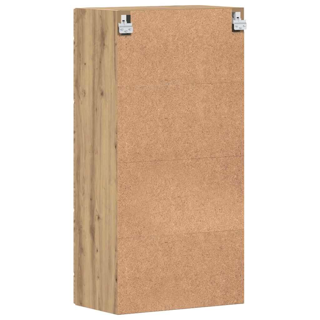 Wandmontierter Schrank mit Regal Artisan-Eiche 55 x 29 x 100 cm