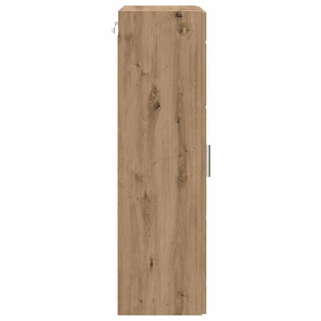 Wandmontierter Schrank mit Regal Artisan-Eiche 55 x 29 x 100 cm