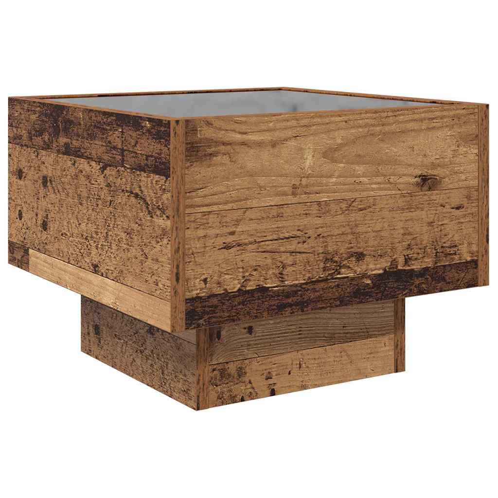 Badschrank Altholz 40 x 40 x 30 cm Engineered Wood, Glas