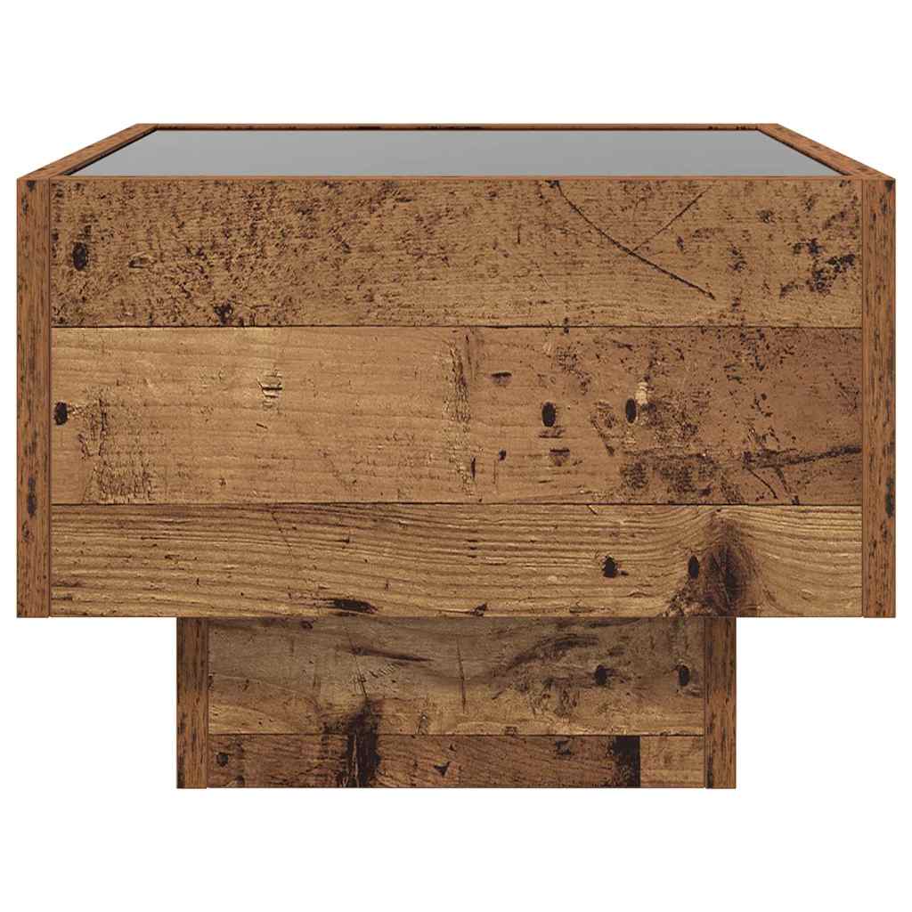 Badschrank Altholz 40 x 40 x 30 cm Engineered Wood, Glas