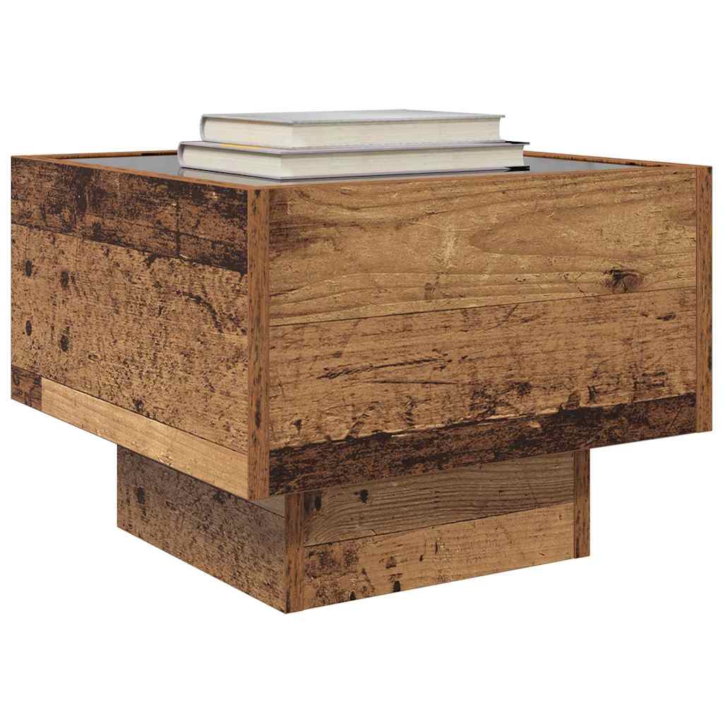 Badschrank Altholz 40 x 40 x 30 cm Engineered Wood, Glas