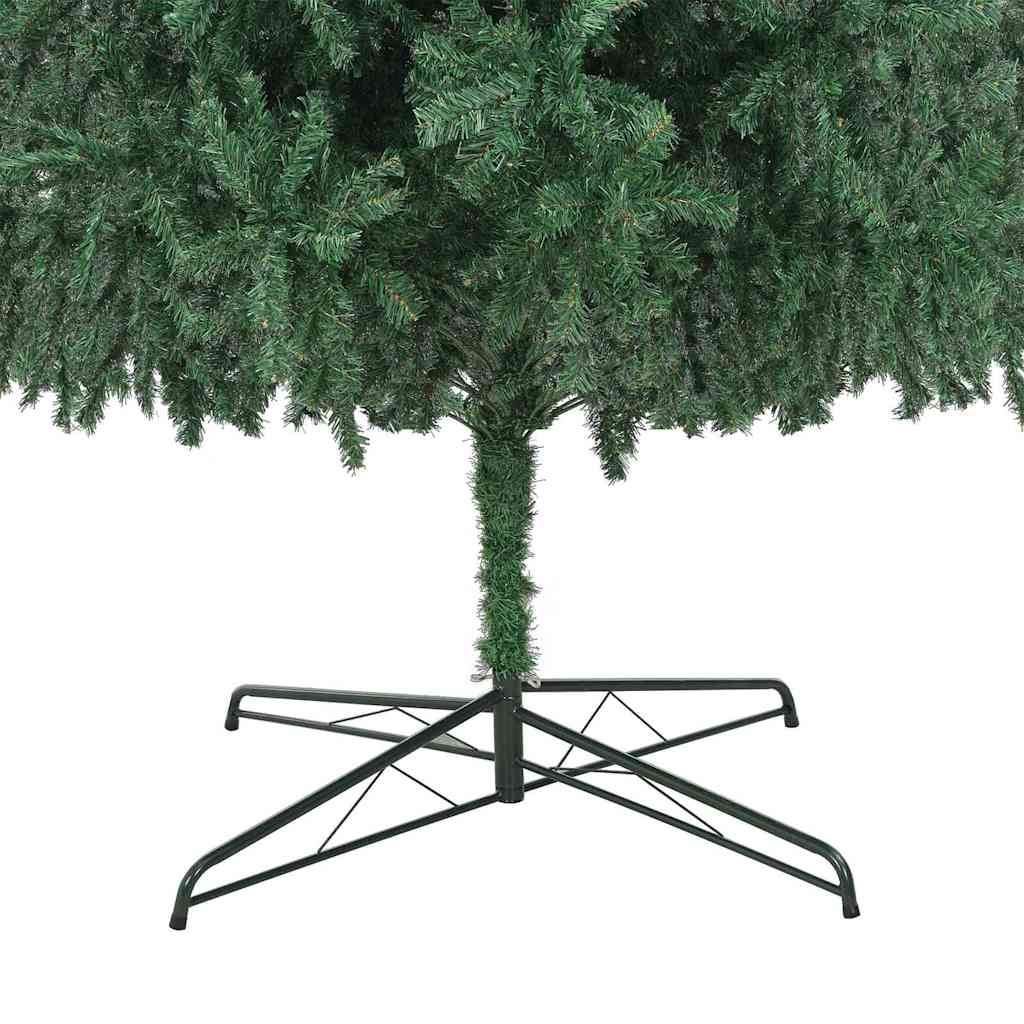 Weihnachtsbaum mit dekorativen Lichterketten Grün 400 cm PVC