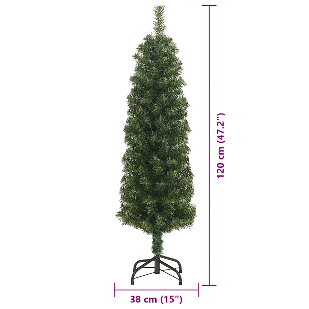 Künstlicher Weihnachtsbaum mit 150 LEDs mit Ständer Grün 120 cm