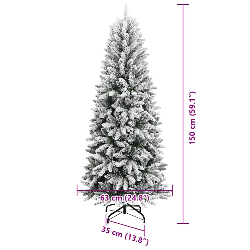 Künstlicher Weihnachtsbaum Weiß 150 cm