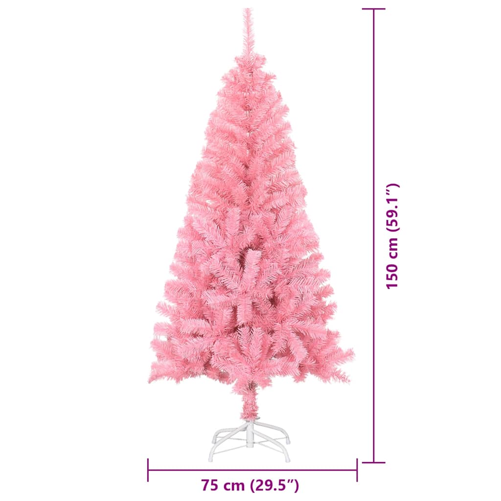 Weihnachtsbaum Rosa 150 cm PVC