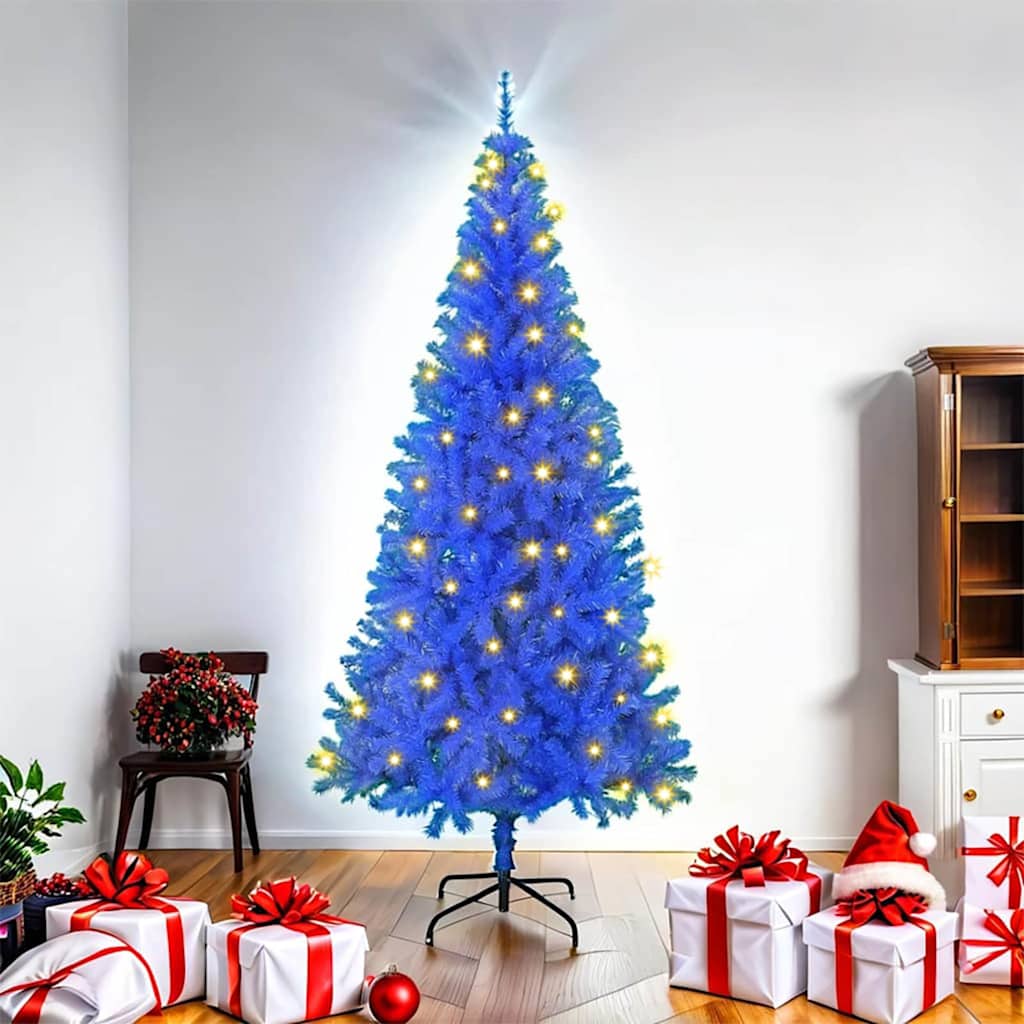 Künstliche Weihnachtsbäume Blau 180 cm PVC