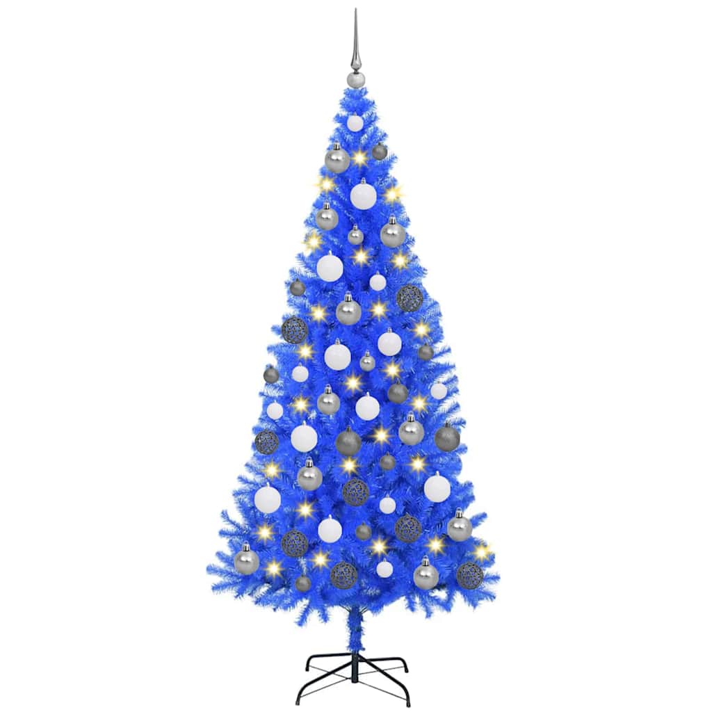 Künstliche Weihnachtsbäume Blau 180 cm PVC