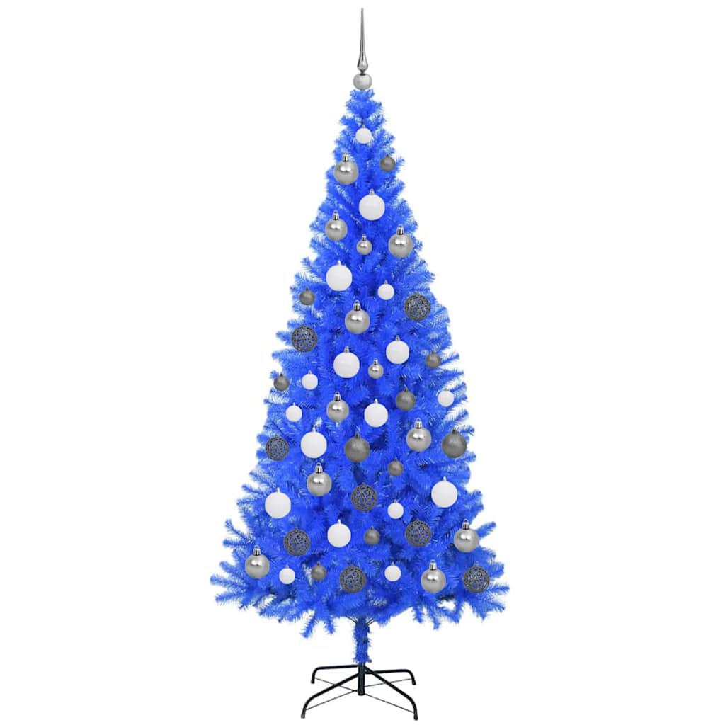 Künstliche Weihnachtsbäume Blau 180 cm PVC