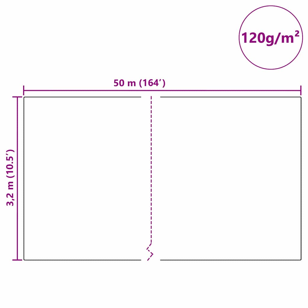 Frostschutz-Pflanzen-Vlies Beige 50 x 3,2 m Vliesstoff