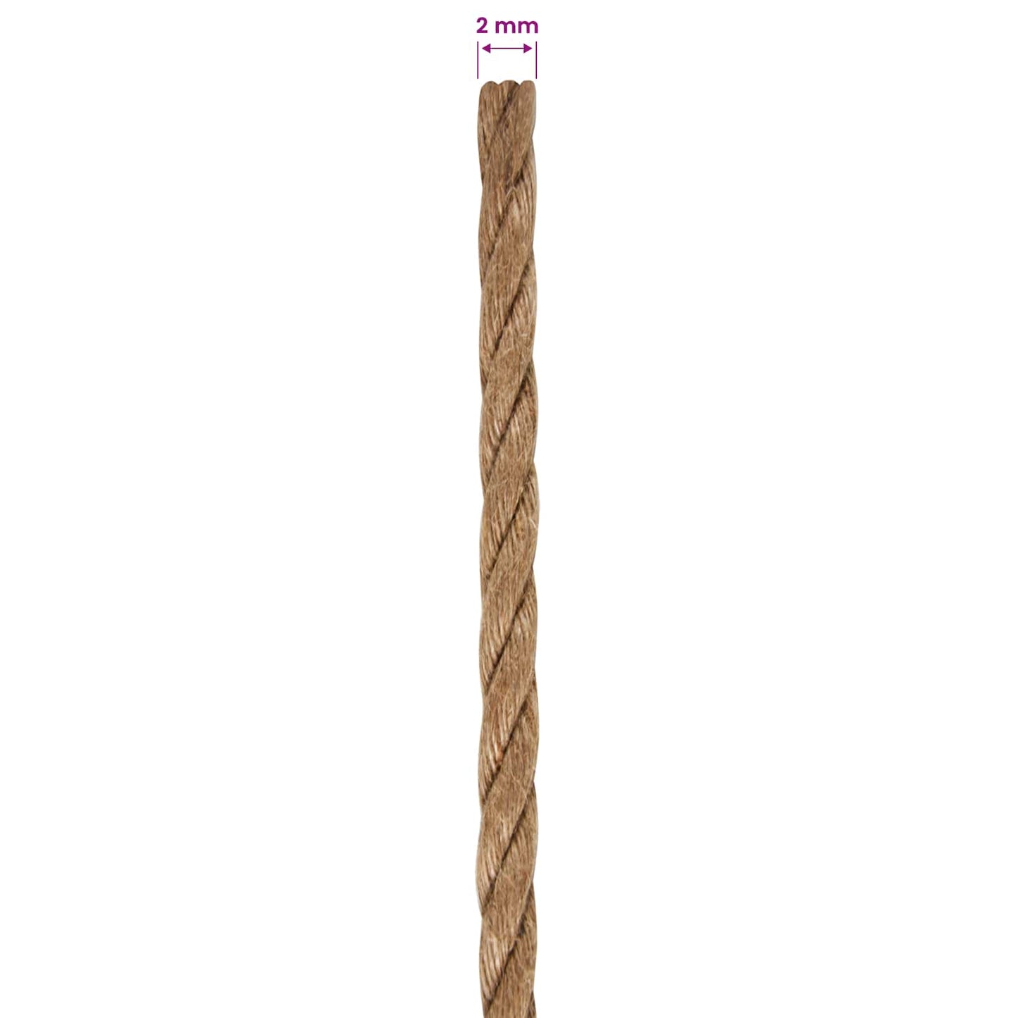 Juteschnur 10 stk. 20 mm 100 m Natur 100% Tossa Jute
