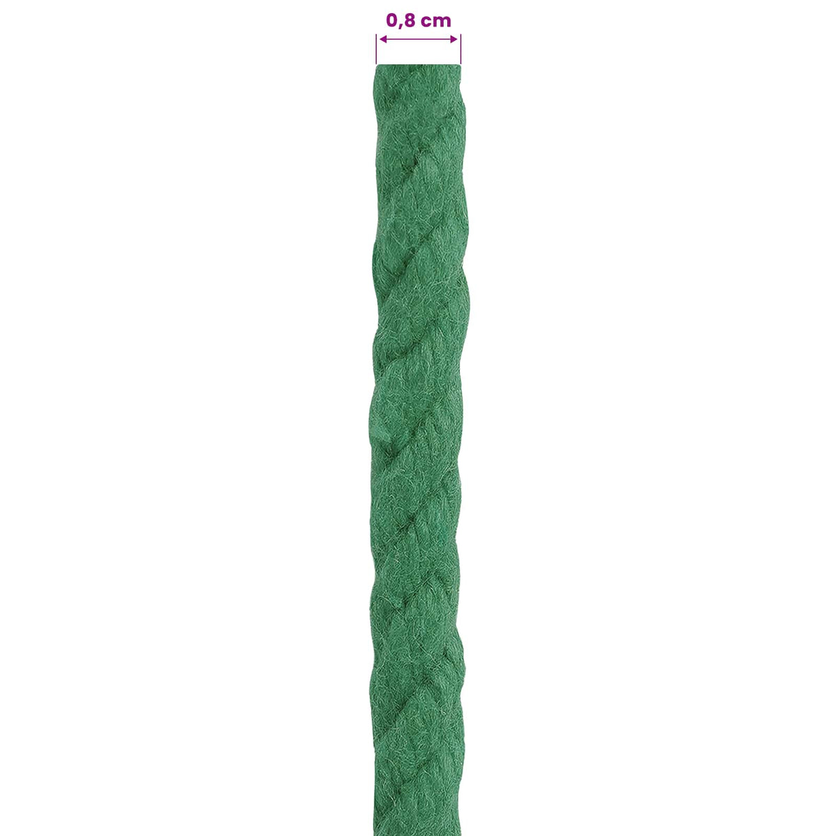 Baumwollseil 8 mm 100 m Grün 100% Baumwolle
