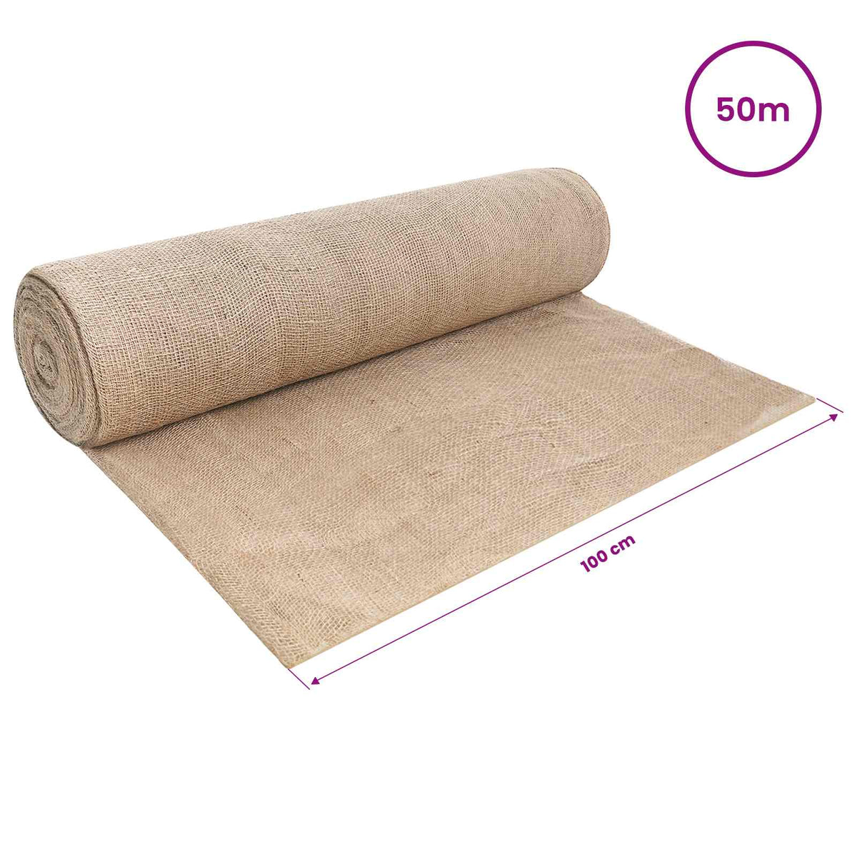 Juterolle 200 x 5000 cm Natur