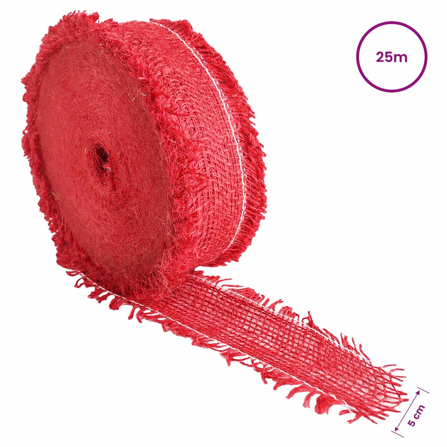 Juterolle Rot 5 x 2500 cm