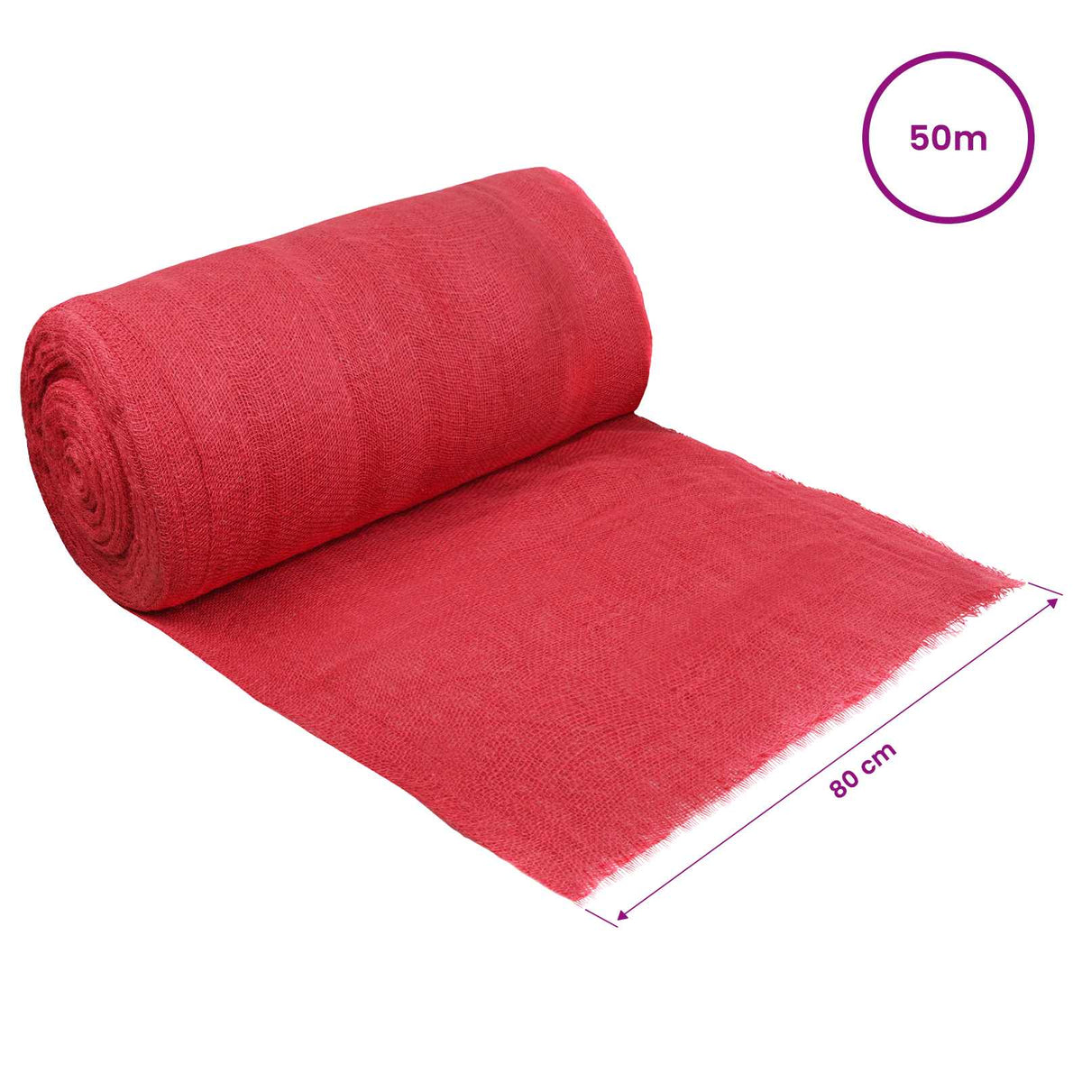 Juterolle 160 x 5000 cm Rot