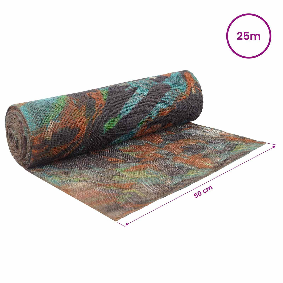 Juterolle 50 x 2500 cm Tarnung