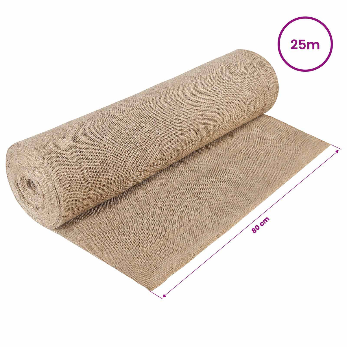 Juterolle 160 x 2500 cm Natur