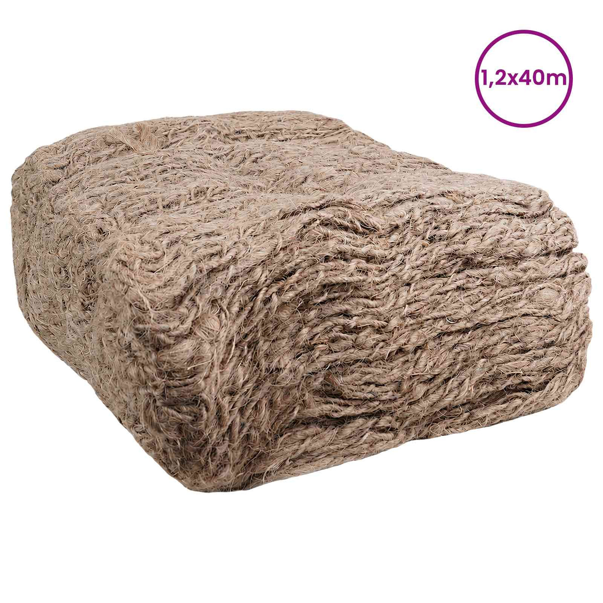 Jute Ufermatte Natur 1,2 x 40 m