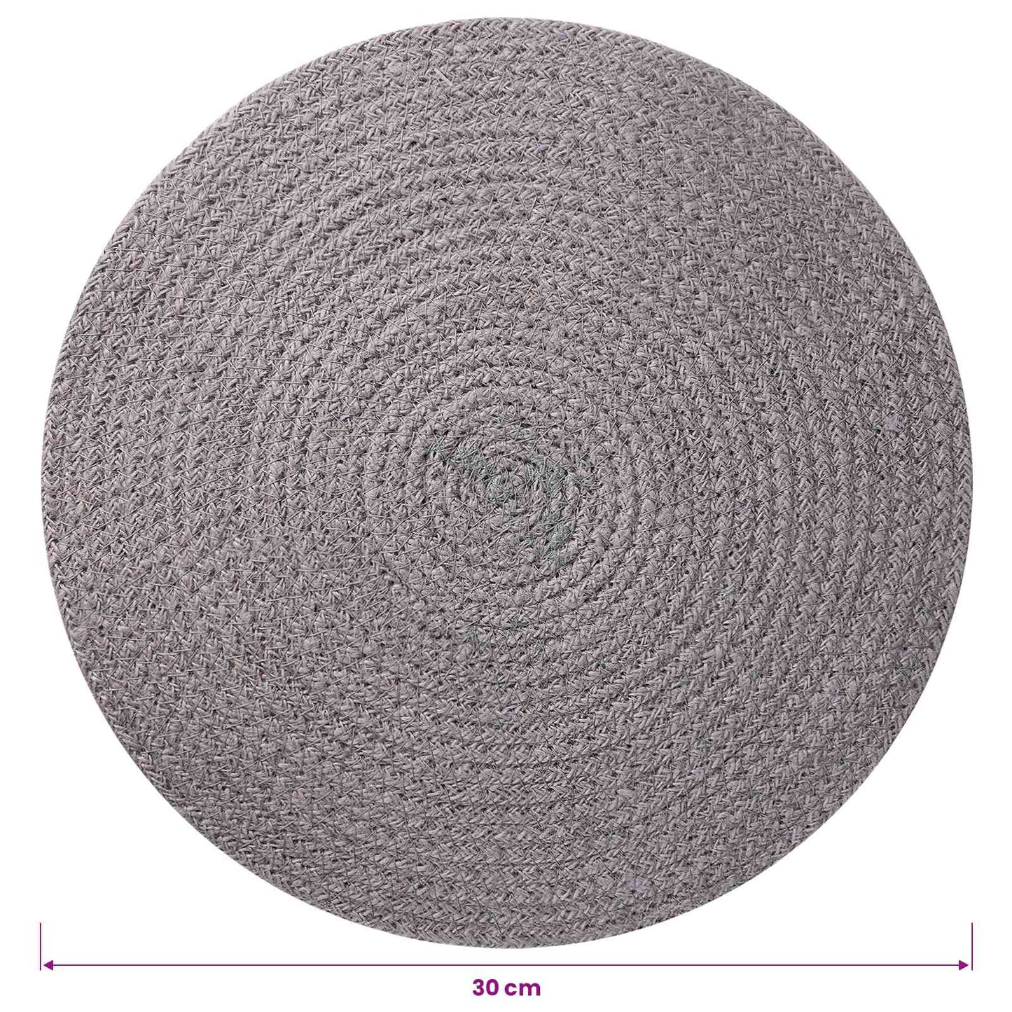 Jute-Untersetzer 4 stk. Grau 100% Tossa-Jute