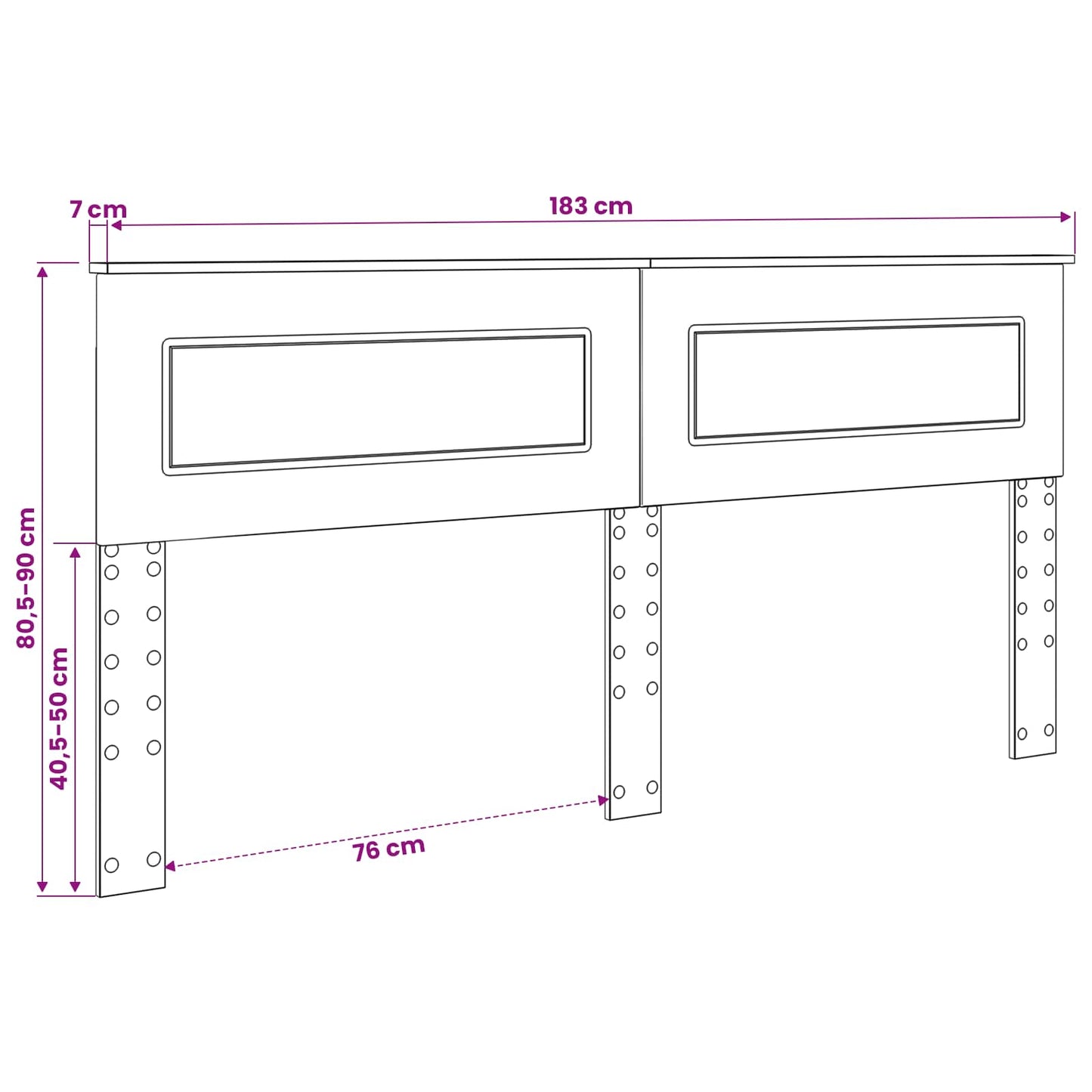 Kopfteil Altholz Holzwerkstoff