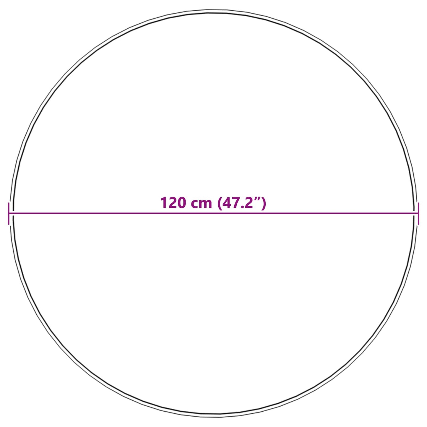 Teppich aus Kunstschaffell TAFALLA Beige Ø 120 cm Polyester