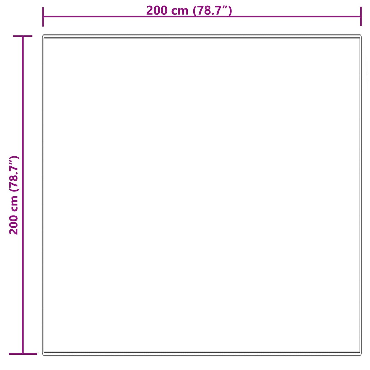 Teppich aus Kunstschaffell TAFALLA Creme 200 x 200 cm Polyester