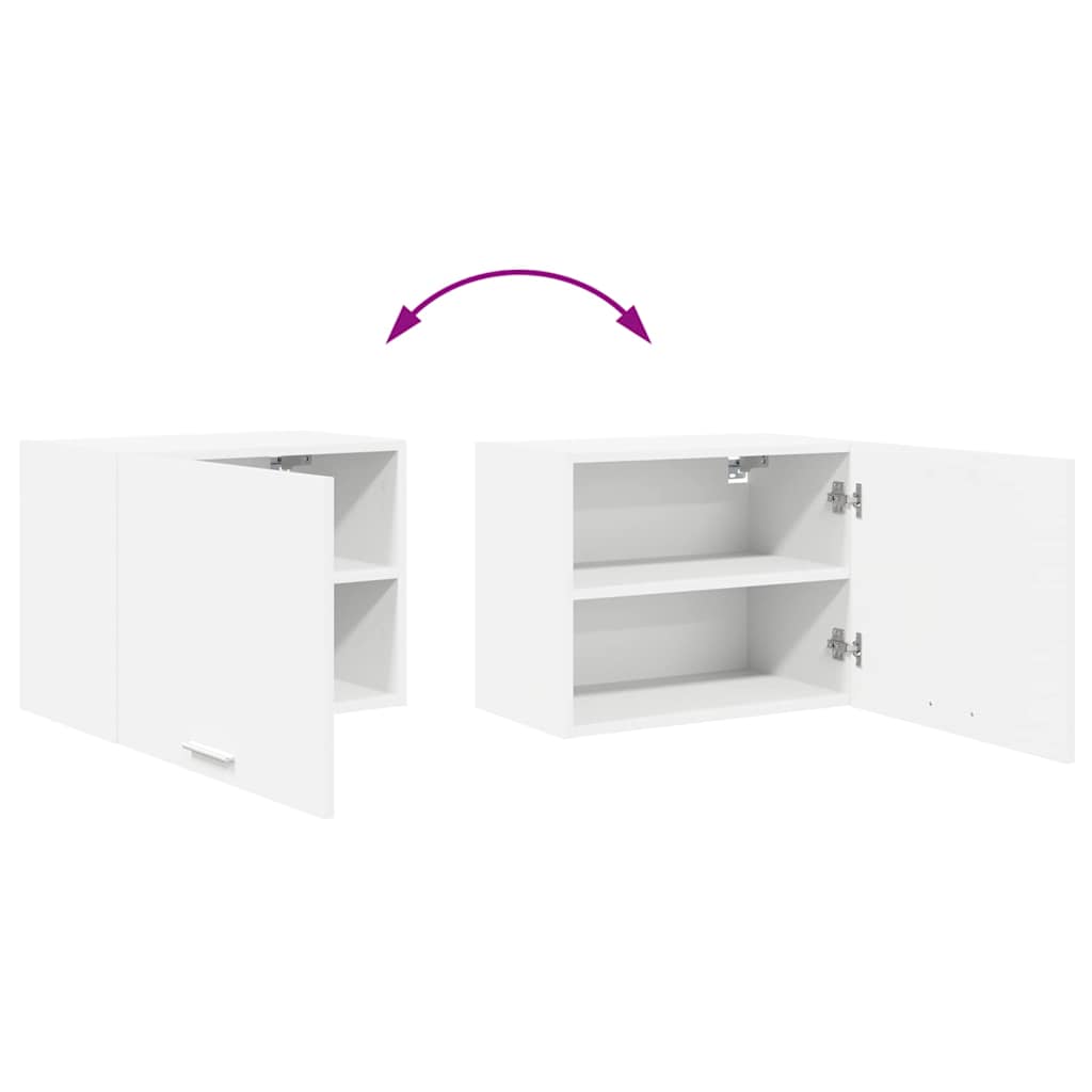 Hängeschrank mit Regal Riga Weiß 50 x 31 x 40 cm Holzwerkstoff