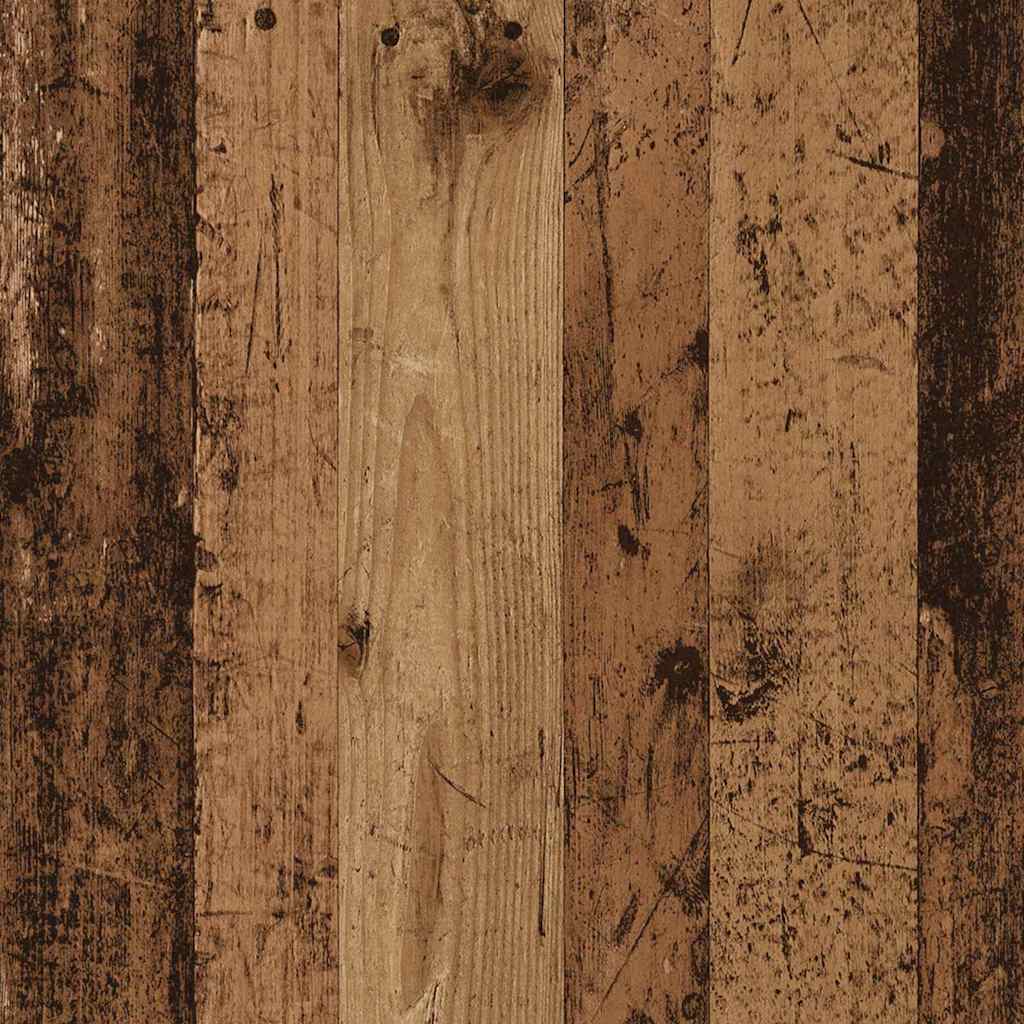 Hängeschrank mit Regal Riga Altes Holz und Weiß 80 x 31 x 40 cm