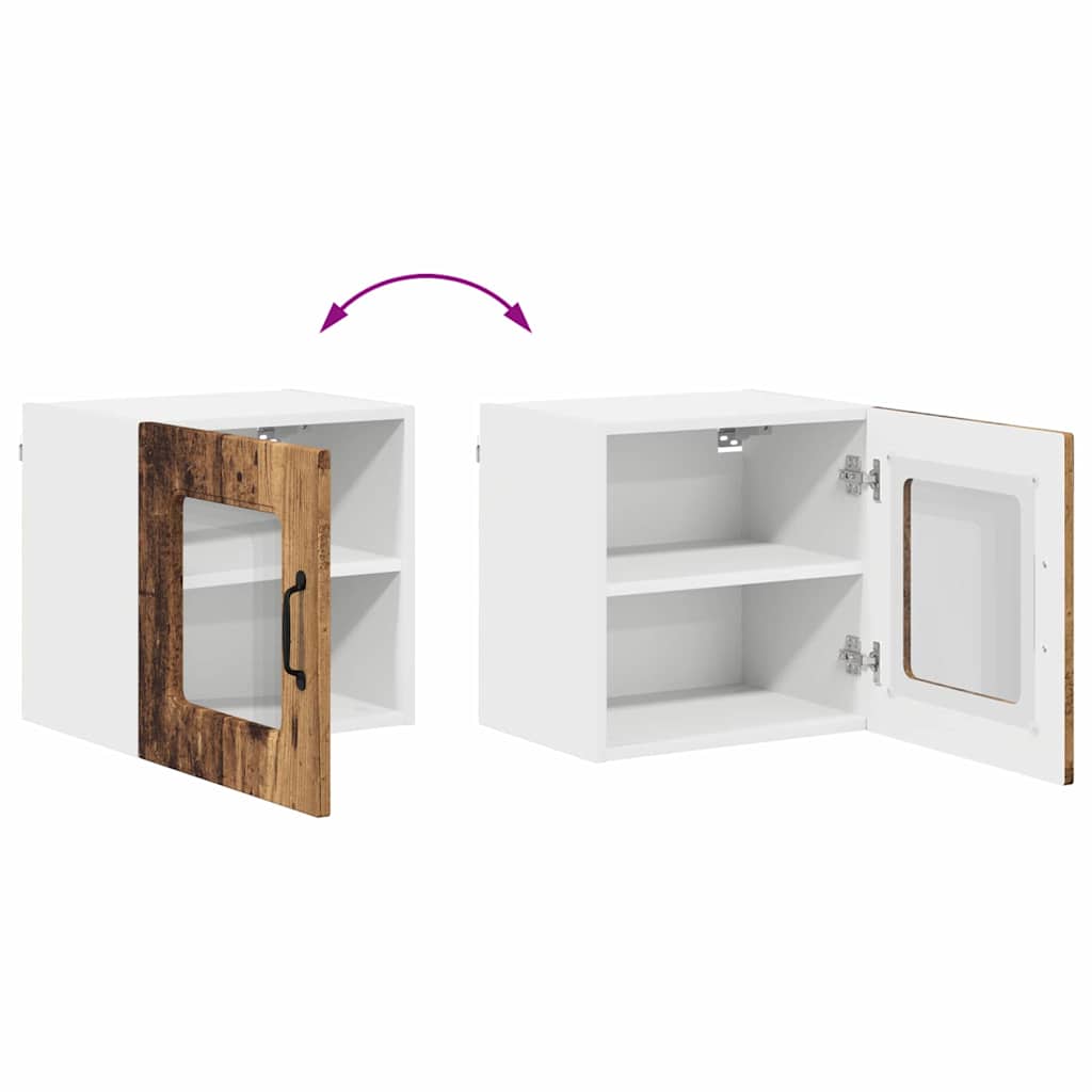 Küchenwandschrank mit Tür Altholz 40 x 31 x 40 cm Holzwerkstoff