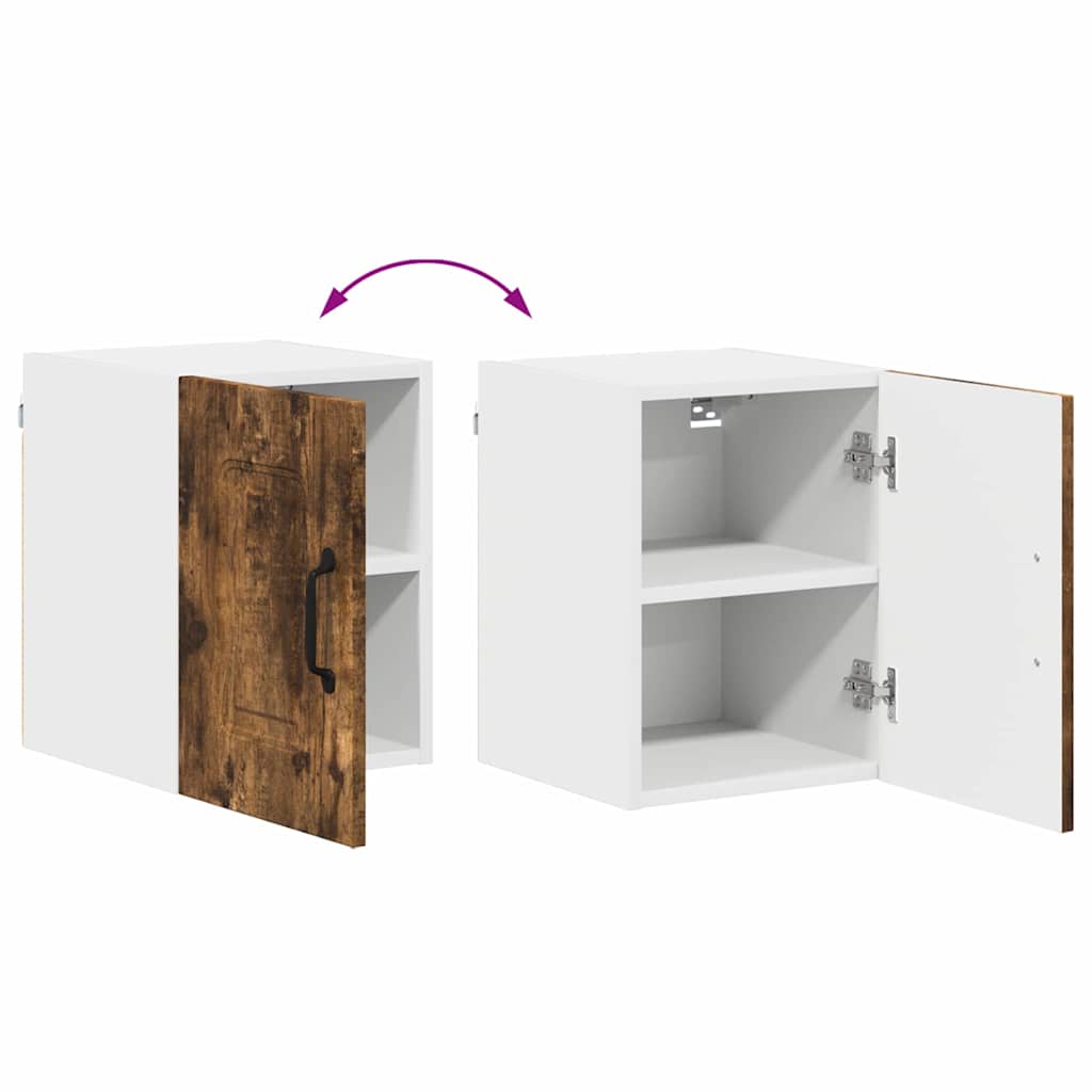 Küchenhängeschrank mit Regal Geräucherte Eiche 30 x 31 x 40 cm