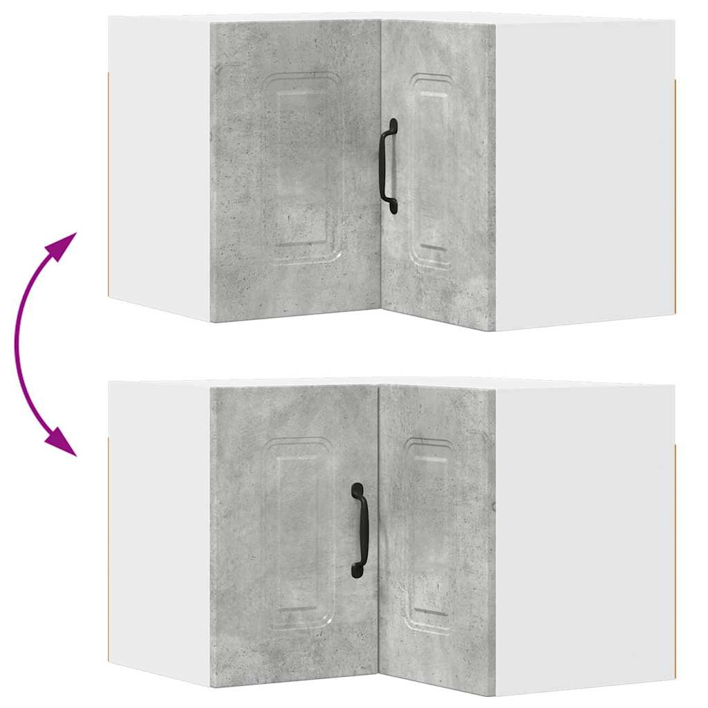 Küchenwandschrank Beton Grau 57 x 57 x 40 cm Holzwerkstoff