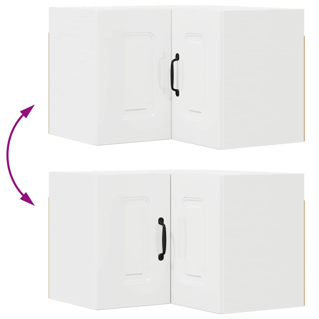 Küchenwandschrank Hochglanz Weiß 57 x 57 x 40 cm Holzwerkstoff