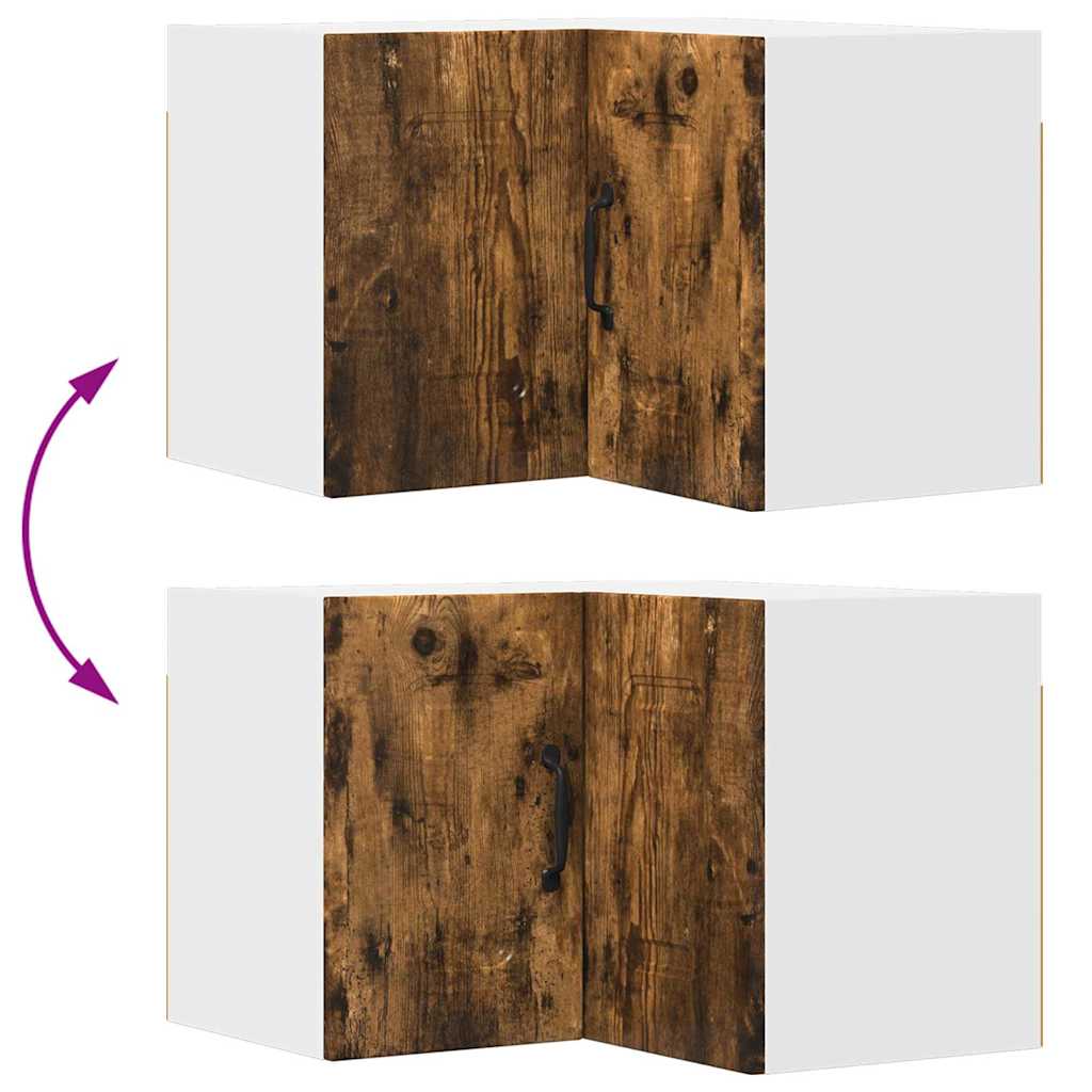 Küchenhängeschrank mit Regal Geräucherte Eiche 57 x 57 x 40 cm