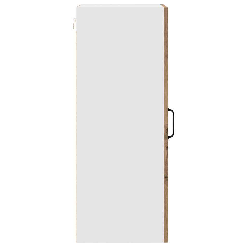 Küchenwandschrank mit Regal 2 pcs Artisan-Eiche 30 x 31 x 80 cm