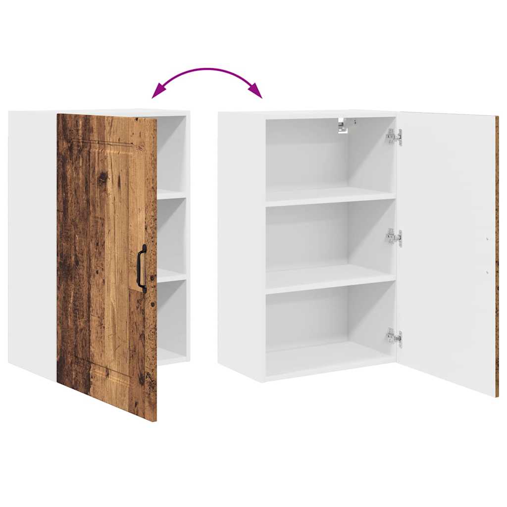 Küchenwandschrank mit Tür Altholz 50 x 31 x 80 cm Holzwerkstoff