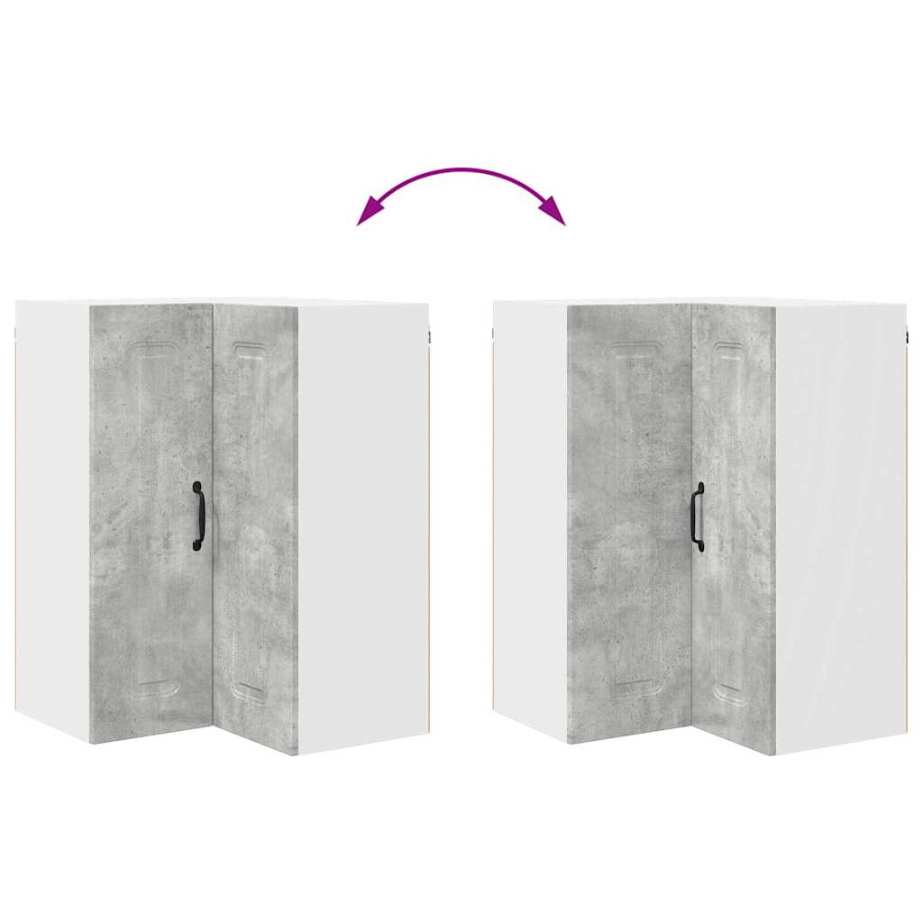 Küchenwandschrank Beton Grau 57 x 57 x 80 cm Holzwerkstoff