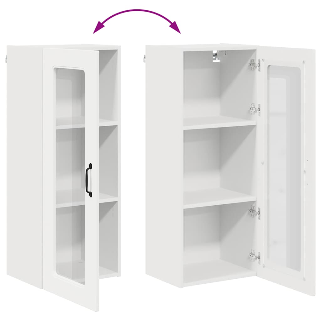 Küchenwandschrank mit Regal Weiß 40 x 31 x 100 cm Holzwerkstoff