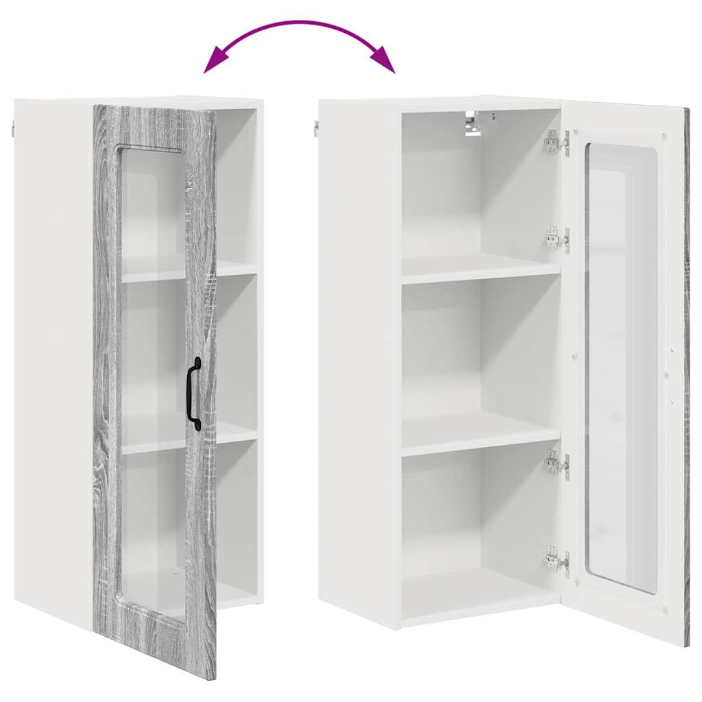 Küchenwandschrank Graues Sonoma 40 x 31 x 100 cm Holzwerkstoff