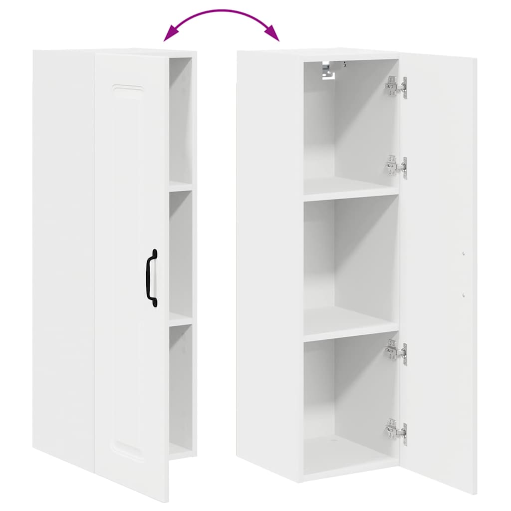 Küchenwandschrank mit Regal Weiß 30 x 31 x 100 cm Holzwerkstoff