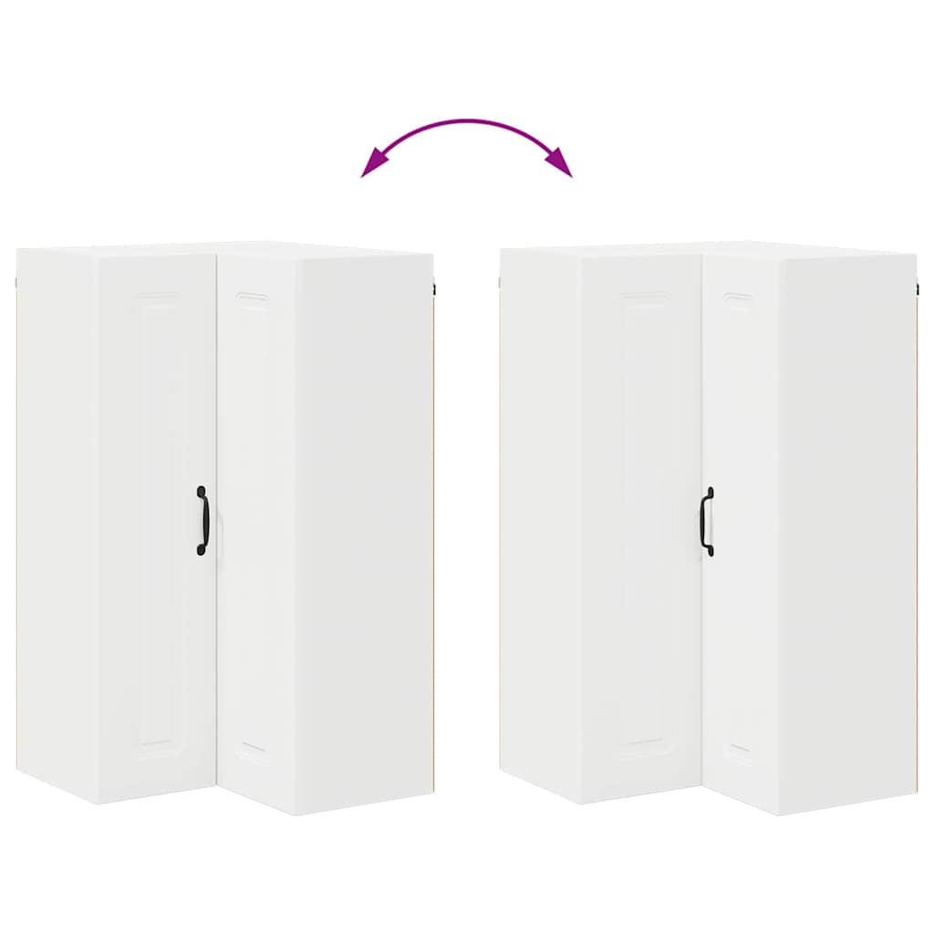 Küchenwandschrank mit Regal Weiß 57 x 57 x 100 cm Holzwerkstoff