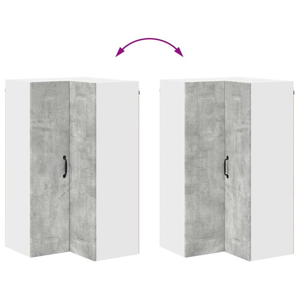 Küchenwandschrank Beton Grau 57 x 57 x 100 cm Holzwerkstoff