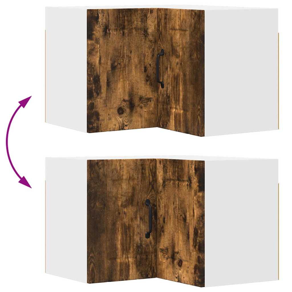 Küchenhängeschrank mit Regal Geräucherte Eiche 57 x 57 x 40 cm