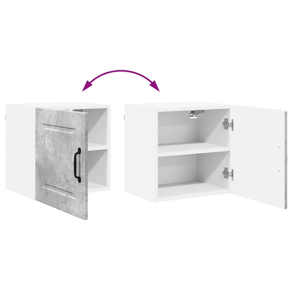 Küchenwandschrank Beton Grau 40 x 31 x 40 cm Holzwerkstoff