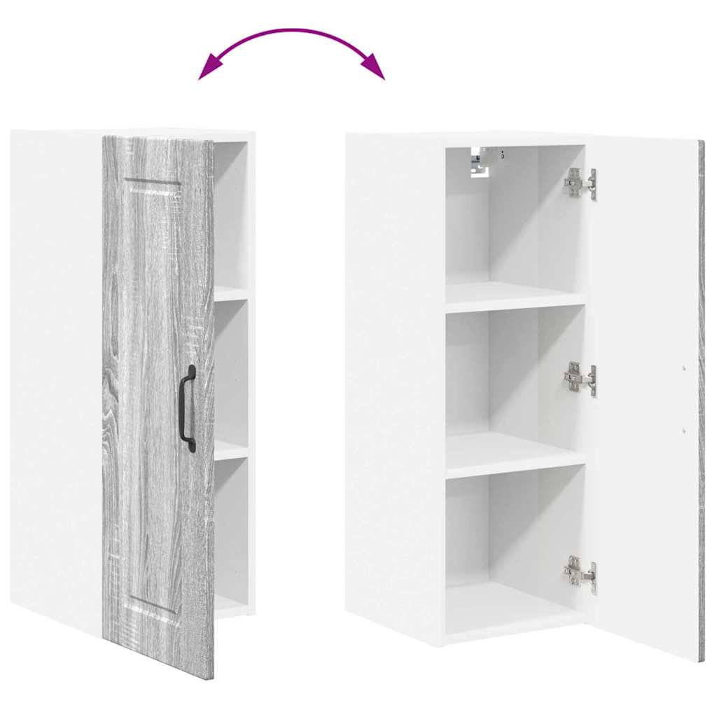 Küchenwandschrank Graues Sonoma 30 x 31 x 80 cm Holzwerkstoff
