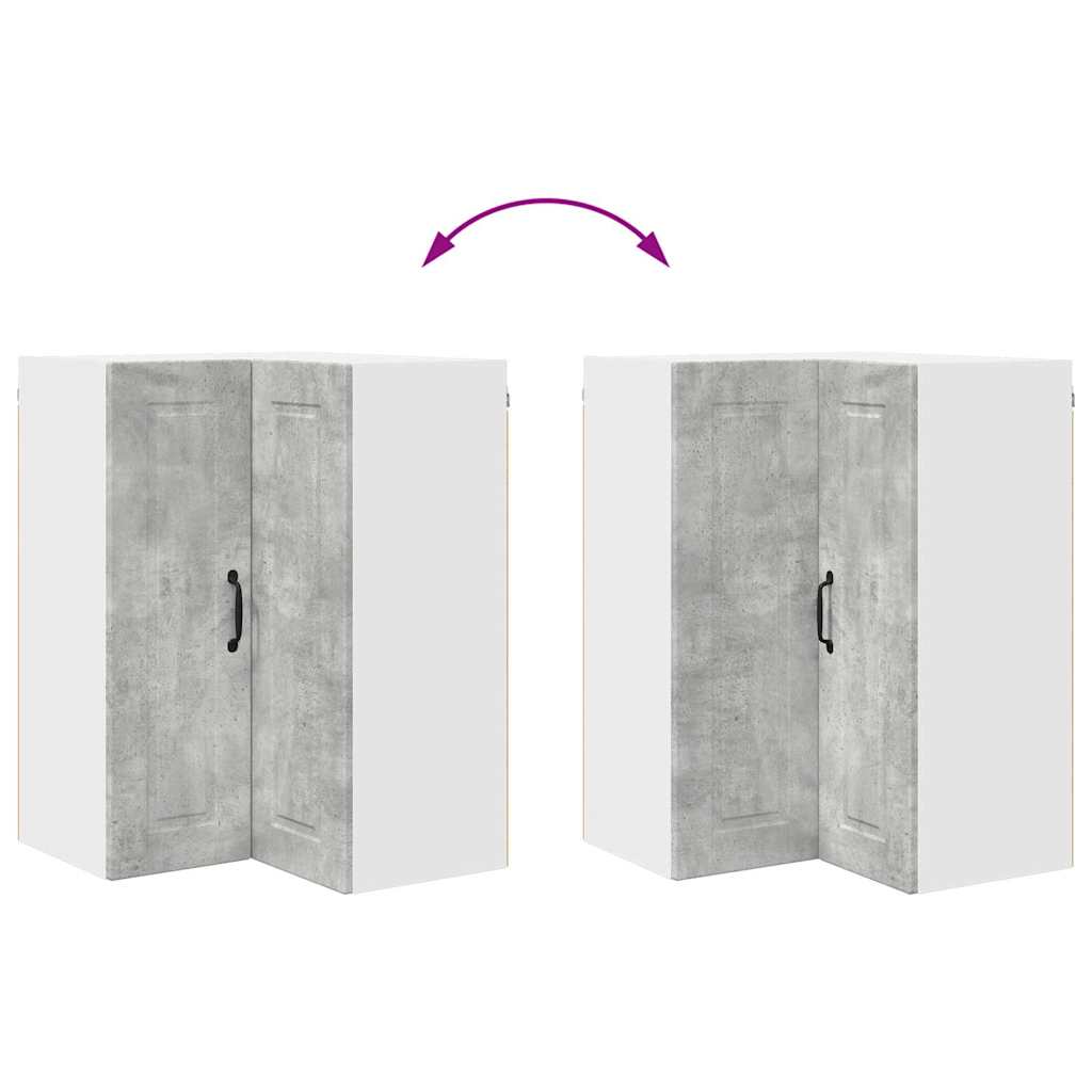 Küchenwandschrank Beton Grau 57 x 57 x 80 cm Holzwerkstoff