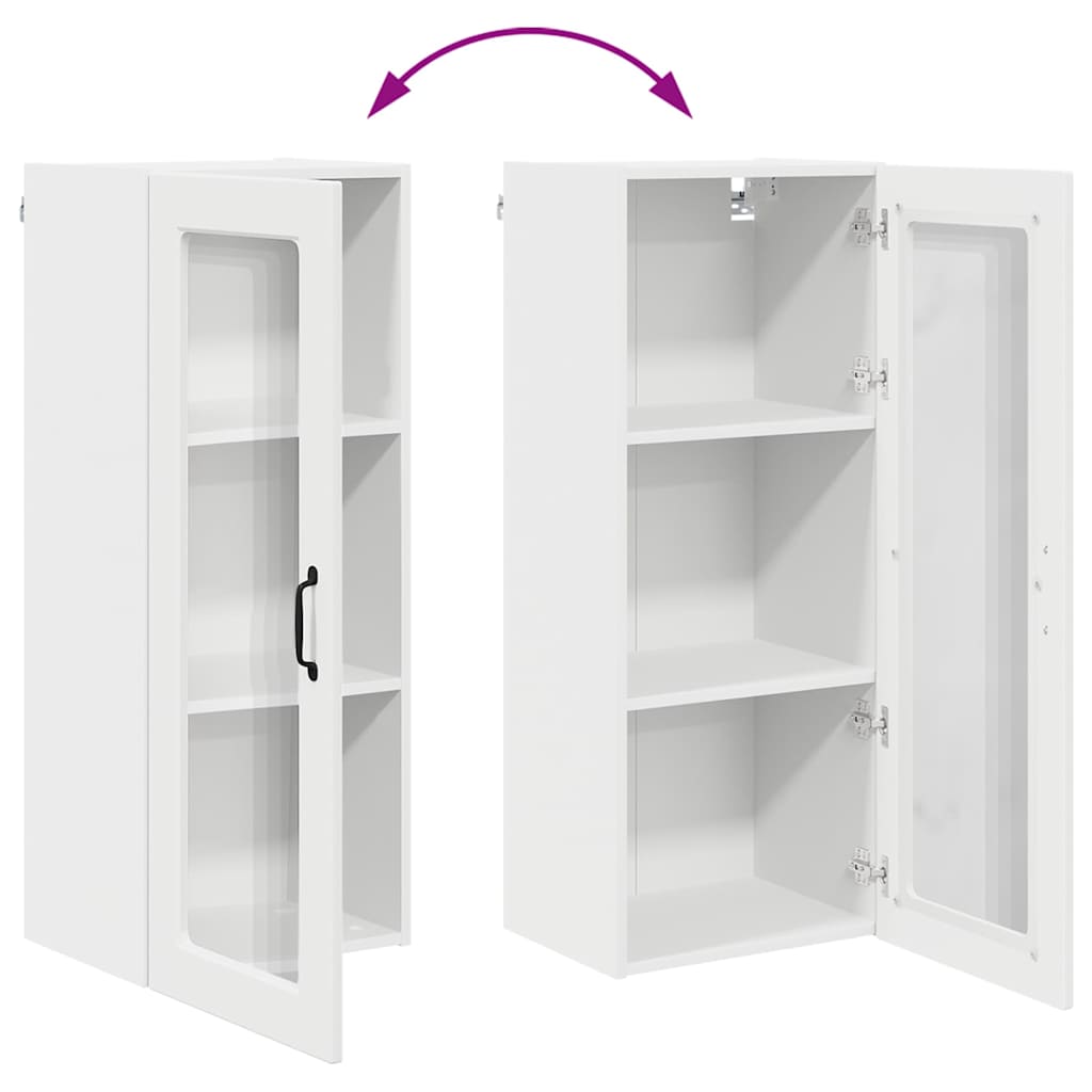 Küchenwandschrank mit Regal Weiß 40 x 31 x 100 cm Holzwerkstoff