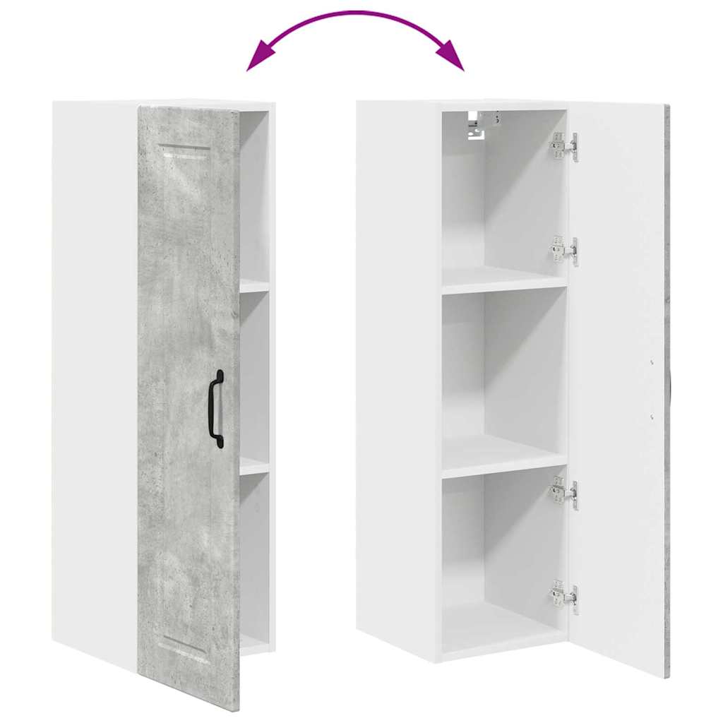 Küchenwandschrank Beton Grau 30 x 31 x 100 cm Holzwerkstoff