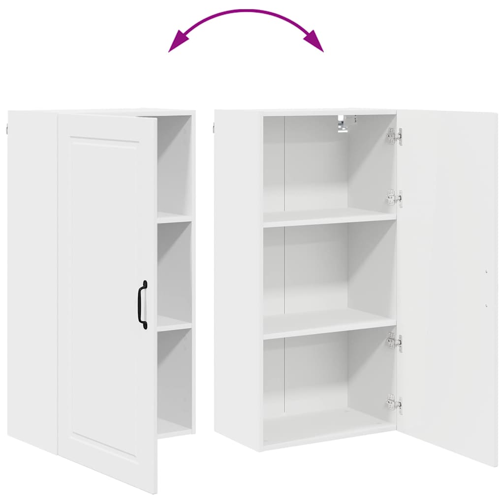 Küchenwandschrank mit Regal Weiß 50 x 31 x 100 cm Holzwerkstoff